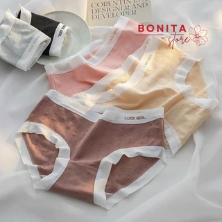 Quần lót nữ cotton, quần chip nữ mềm mịn, thấm mồ hôi, gam màu trẻ trung Bonita QR61