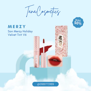 Son Kem Lì, Bền Màu, Lâu Trôi Merzy The First Velvet Tint 4.5g [V6 SIREN HOLIDAY]