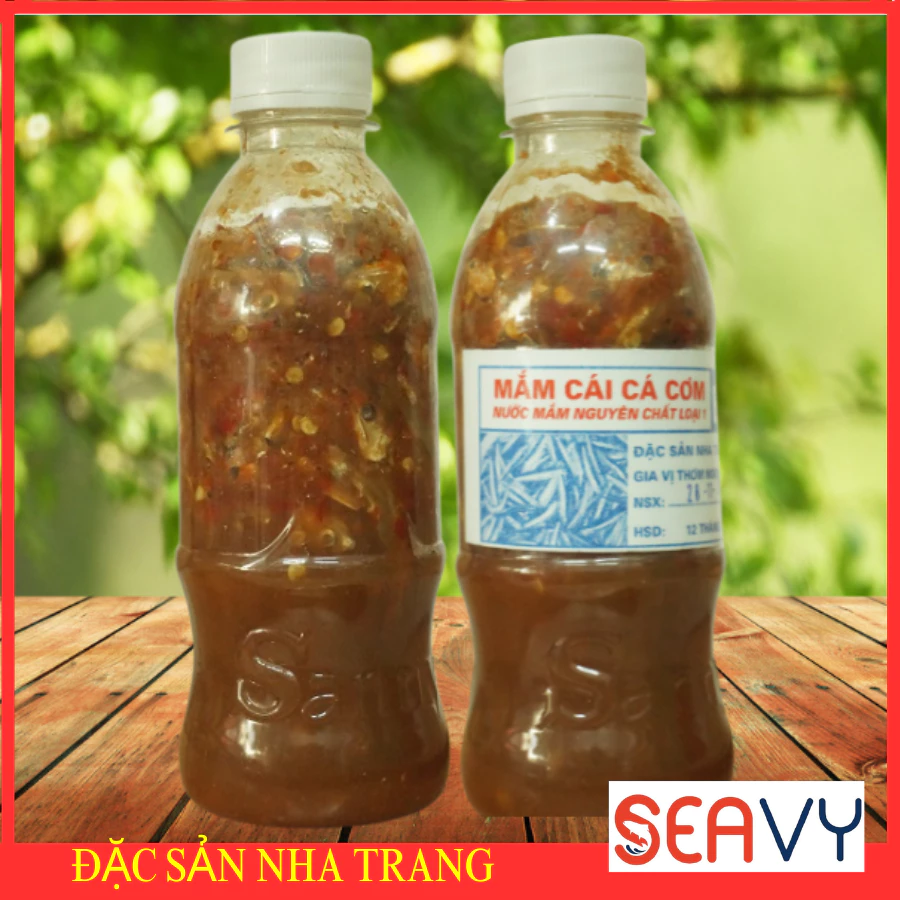 Mắm cá cơm nguyên con Nha Trang Combo 2 chai  350g chấm nhiều món ăn ngon hấp dẫn.