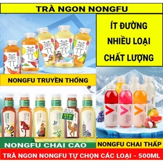 Trà nongfu Các Loại, Chai 500ml, Trà nongfu siming Hoa Quả Siêu Ngon