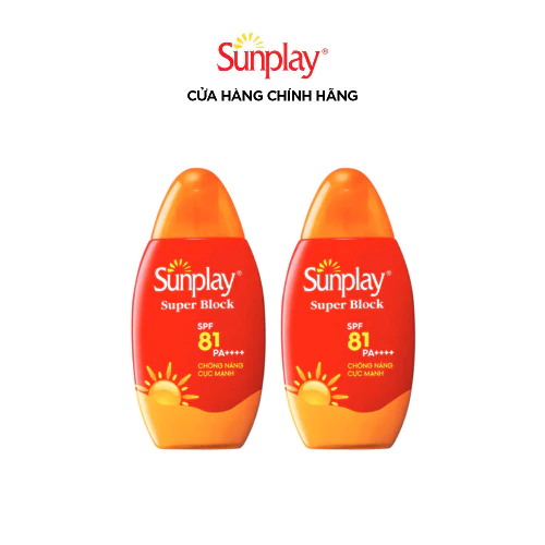 [VB] Combo 2 x Kem chống nắng dạng sữa cực mạnh Sunplay Super Block SPF 81 PA++++ 70g