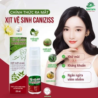 Xịt vệ sinh CANIZICSS, giúp chị em phụ nữ ngăn ngừa viêm nhiễm, nấm phụ khoa, khử mùi, làm dịu da vùng kín