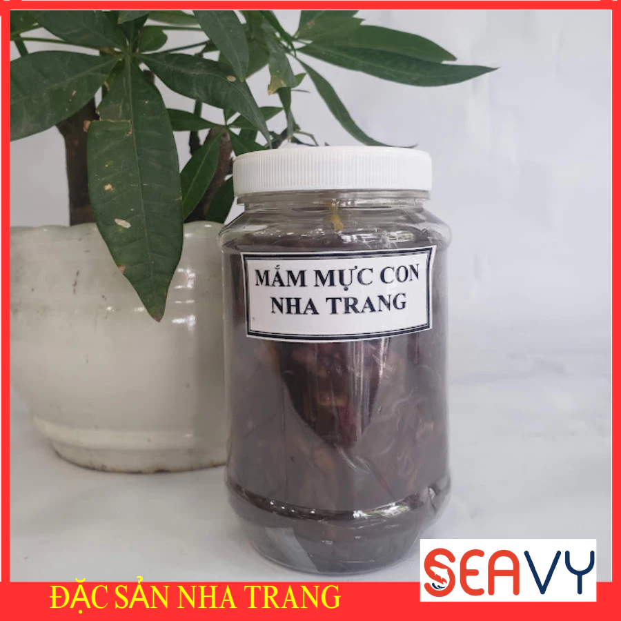 Mắm Mực Nguyên Con Nha Trang 500g Truyền Thống, Mắm Mực Đậm Đà Thơm Ngon Đặc Sản Khánh Hòa