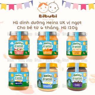 Váng sữa - Hũ dinh dưỡng Heinz UK vị ngọt cho bé từ 6 tháng - hàng air Bituti Shop