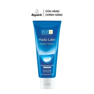 Sữa rửa mặt dưỡng trắng Hada Labo Perfect White Tranexamic Acid Cleanser 80g