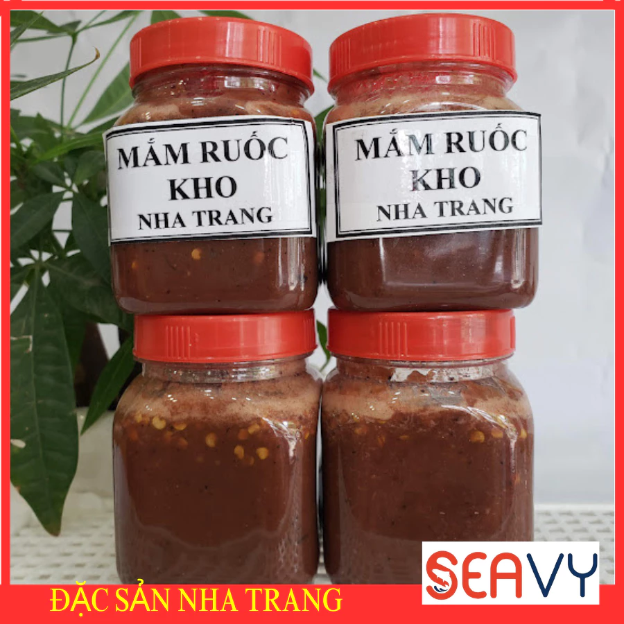 Mắm ruốc kho Nha Trang hộp 200 gram hao cơm chấm trái cây quá ngon