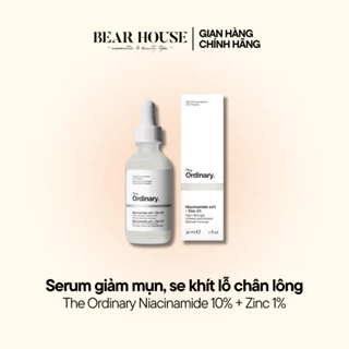 Serum giảm mụn, se khít lỗ chân lông The Ordinary Niacinamide 10% + Zinc 1%