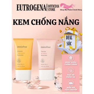 Kem chống nắng innisfree Intensive Triple Care Sunscreen SPF50+ chính hãng lâu trôi làm sáng da, kiềm dầu 50ml JP 4