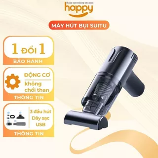 Máy hút bụi mini cầm tay không dây, Máy hút bụi oto Suitu ST-8001EG lực hút mạnh hút đa năng ghế, sofa, giường nệm