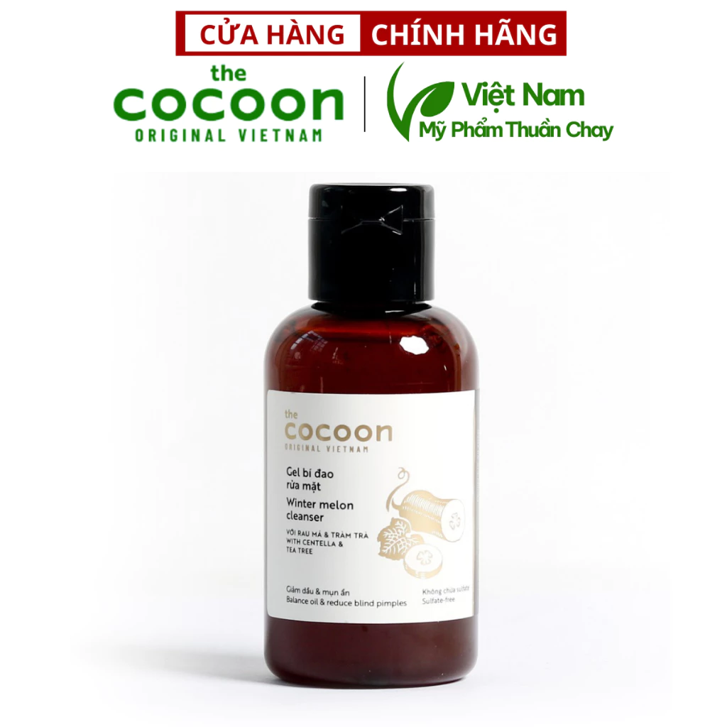 Gel rửa mặt bí đao Cocoon 140ml Thuần Chay