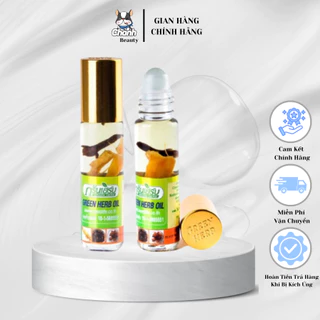 Dầu lăn nhân sâm GREEN HERB OIL 8ml Thái Lan