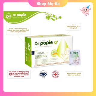 Gạc rơ lưỡi Dr Papie vệ sinh răng miệng cho bé hộp 30 miếng