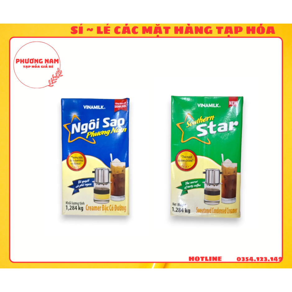 Sữa Đặc Ngôi Sao Phương Nam Hộp giấy 1284gr