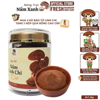 Bào Tử Nấm Linh Chi Đỏ 100gr Tốt Cho Sức Khỏe Toàn Diện - Nông Trại Nấm Xanh