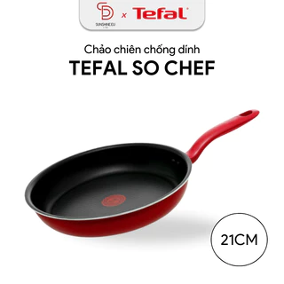 Chảo chống dính Tefal So Chef chiên 21cm bếp từ, quai cầm cách nhiệt