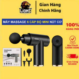 Máy mát xa cầm tay, súng massage KH720 trị liệu toàn thân Với 4 Đầu Thay Thế 6 Cấp Độ BH 12 Tháng