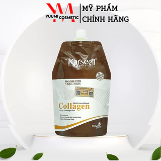 Kem ủ tóc Karseell Maca Power Collagen 500ml phục hồi hư tổn hấp ủ tóc thẳng mượt bổ xung collagen