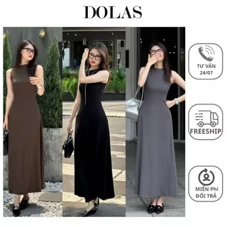 Đầm Body Nữ Sát Nách Dáng Dài , Váy Maxi Xòe Cực Tôn Dáng