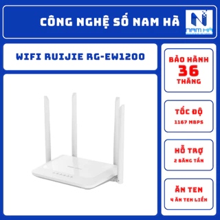 Bộ phát WiFi Ruijie RG-EW1200 (Dual-band AC1200 MU-MIMO hỗ trợ Mesh)