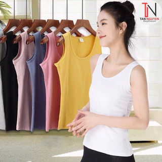 Áo Thun Nữ Ba lỗ , Sát Nách - chất liệu Thun cotton co giãn 4 chiều Mền Mại - tannguyen_store