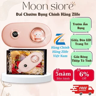 Túi chườm bụng kinh, máy massage bụng kinh chính hãng zlife, đai chườm bụng giảm đau, chườm ấm bụng, LED thông minh