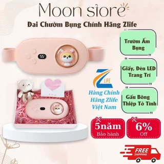 Máy chườm bụng kinh Zlife, Đai chườm bụng kinh cao cấp dùng làm quà tặng, Máy massage bụng làm ấm bụng giảm đau tức thì