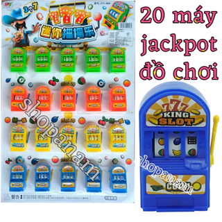 Vỉ 20 chiếc máy jackpot mini đồ chơi quay số vui nhộn