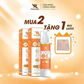 [COMBO 2 CHAI 50ML TẶNG 1 ĐAI LATEX] Xịt Tan Mỡ Mờ Rạn 2in1 COOL-OIL X3,Chiết Xuất Gừng-Nghệ Giảm Mỡ Bụng, Đùi, Tay