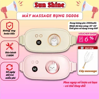 Đai massage giảm mỡ bụng, máy massage giảm đau chườm nóng bụng kinh, đai quấn nóng giảm mỡ bụng