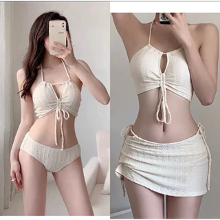 [ Amila Summer ] Bikini 3 mảnh set bikini sexy Bộ váy ba mảnh đi tắm suối nước nóng bên bờ biển