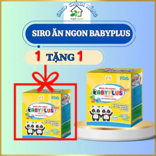 🎁MUA 1 TẶNG 2🎁Siro Ăn Ngon BabyPlus Chính Hãng-GiúpBé Hết Biếng Ăn,Tăng Cân TựNhiên,Tăng ĐềKháng,BabyPlus HaPi