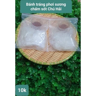 Bánh tráng phơi sương chấm sốt chú Hải