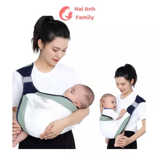 Địu vải cho bé dạng lưới thông thoáng, cho bé 0 - 36 tháng