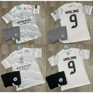 Áo Bóng Đá CL Man City Rồng - Vải Polyester Gai Thái