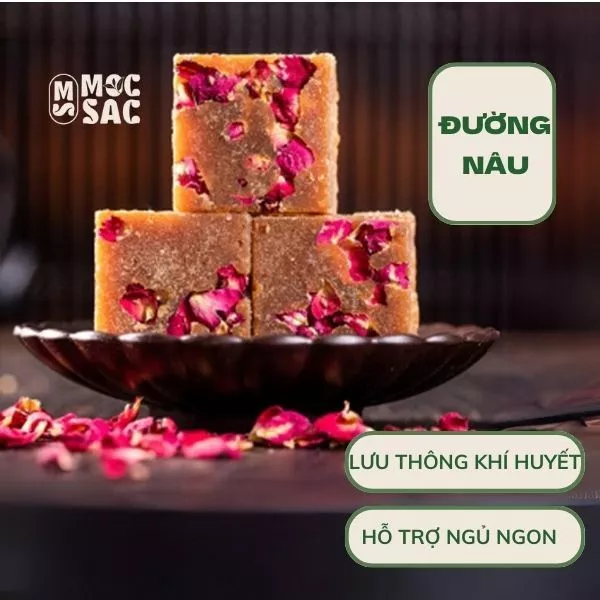 Trà hoa quả sấy khô Đường Nâu Hoa Hồng Mộc Sắc hỗ trợ lưu thông khí huyết và làm ấm cơ thể - gói 5 viên