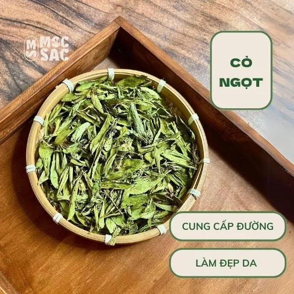 Trà hoa quả sấy khô Cỏ Ngọt Mộc Sắc hỗ trợ bệnh tiểu đường, đẹp da - gói 50g/ gói 100g