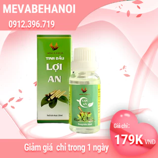 Chính Hãng Tinh Dầu Lợi An Bôi Ho Khò Khè Giảm Ho cho Bé 20ml