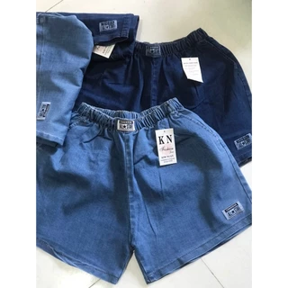 Quần Short Jeans Nữ Quần Bò Nữ Lưng Cao Túi Dài Đủ Màu Chất Vãi Dày Dặn