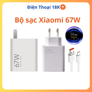 Bộ Sạc Nhanh Xiaomi Mi 67W  - Cáp Sạc 6A USB Type-C cho Xiaomi 11 Pro & Xiaomi 11 Ultra...