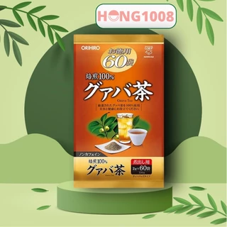Trà Ổi Orihiro 60 túi lọc - Trà lá ổi Guava tea Nhật Bản Hỗ Trợ Giảm Cân