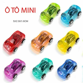 Đồ chơi ô tô trong suốt vận hành bằng cót Mini cho bé