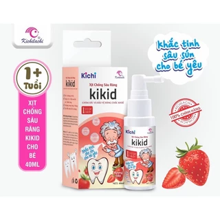 Combo 2 hộp xịt sâu răng Kikid 40ml cho bé từ 1 tuổi