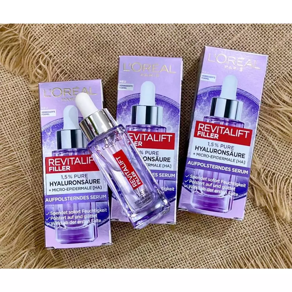 SERUM DƯỠNG ẨM LOREAL REVITALIFT FILLER CHO DA CĂNG BÓNG, SÁNG KHOẺ - Lọ 30ml