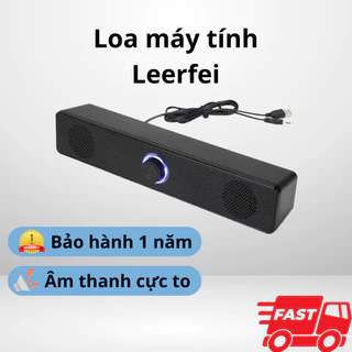 Loa Máy Tính Leerfei E-350T, loa vi tính âm thanh chất lượng 4D, loa máy tính để bàn dùng nghe nhạc, xem phim. giải Trí