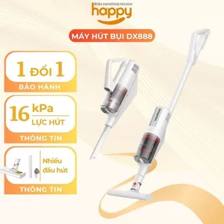 Máy hút bụi cầm tay có dây Deerma DX888 lực hút cực mạnh 3 đầu hút đa năng - Bảo hành 12 tháng