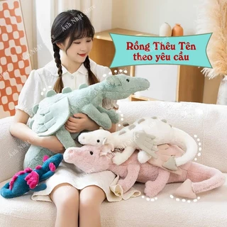 (THÊU TÊN) Rồng Jellycat Thêu Tên Theo Yêu Cầu - Rồng Thỏ Lông Mềm Cho Bé Người Yêu Bạn Gái Gấu Bông Quà Tặng Hot Trend