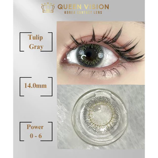 Lens Tulip Gray xám tây ( kính áp tròng dòng 12 tháng,nhập khẩu Hàn Quốc)