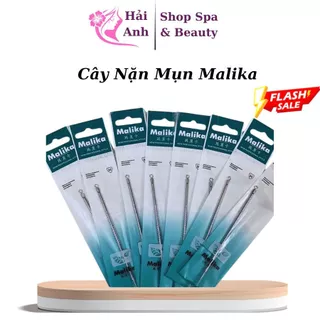 Cây Nặn Mụn Malika, Que Năn Mụn Inox 2 Đầu  Dùng Cho Cá Nhân Spa Thẩm Mỹ Viện