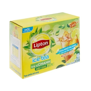 Trà Lipton Hòa Tan Vị Chanh Mật Ong hộp 224g (16 gói×14gam)