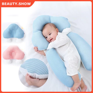 💕FREESHIP💕Gối chữ U cho bé sơ sinh có dây rút điều chỉnh 3 đầu Baby-S, Gối chống bẹp đầu cao cấp giúp bé ngủ ngon